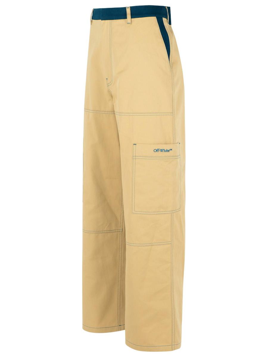 Off-White 'Cargo' Beige Cotton Pants