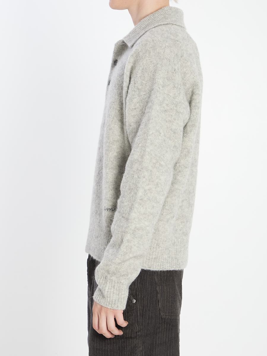 Polo In Alpaca And Wool