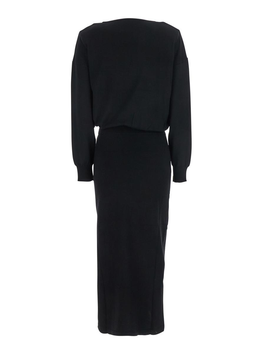 Knit Long Sleeves Maxi Dress