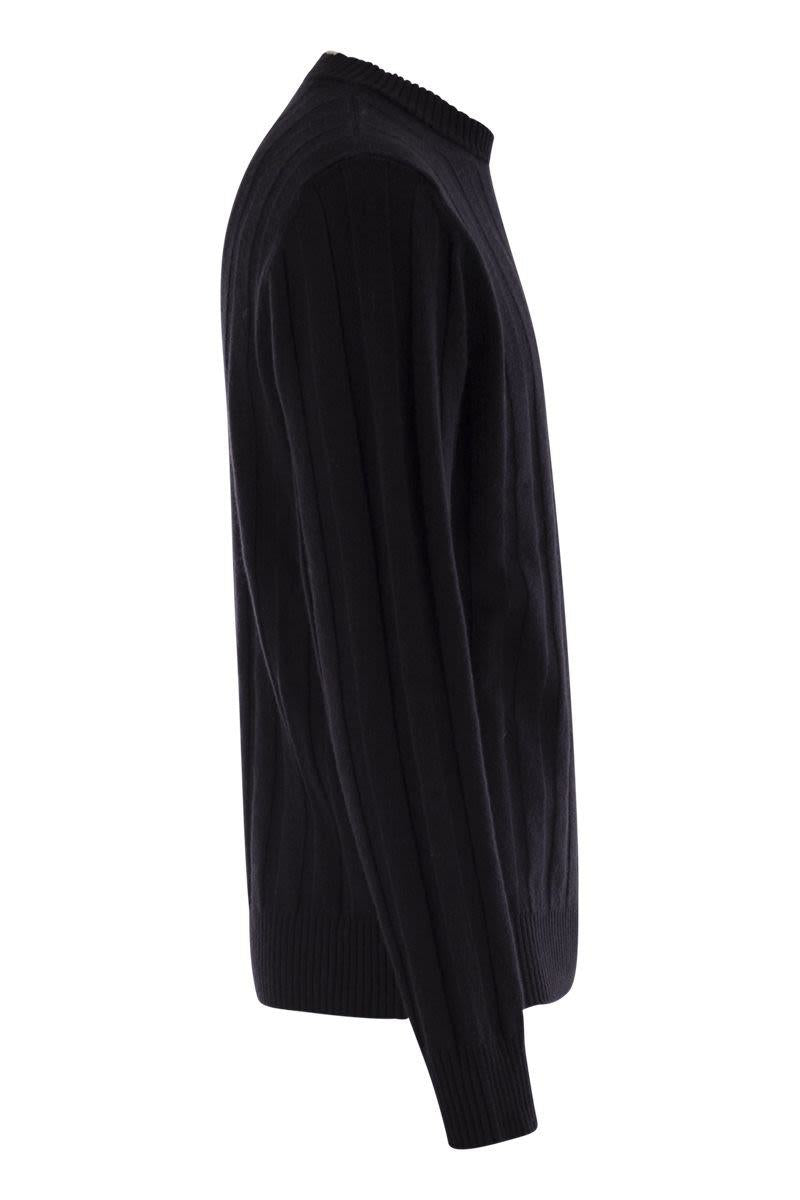 Peserico Wool And Cashmere Ribbed Jumper