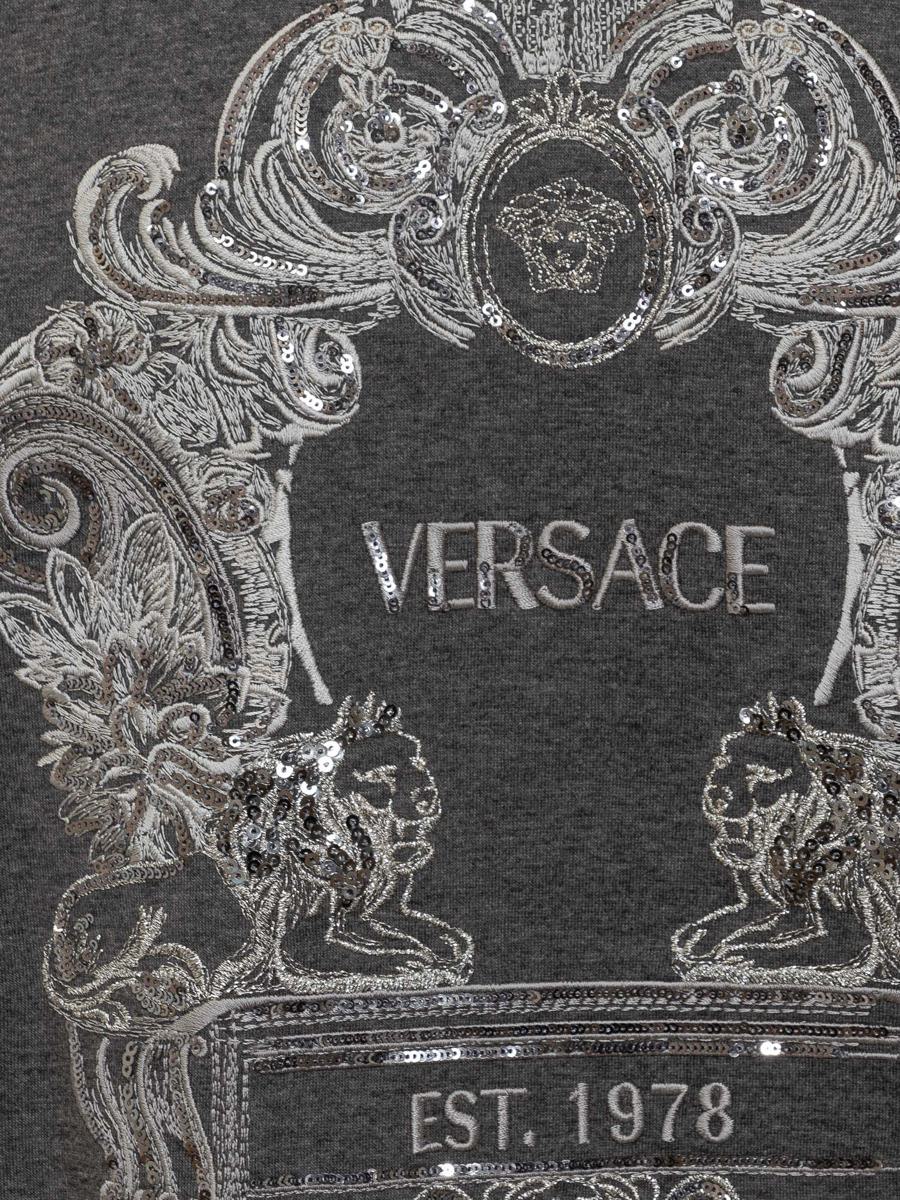 Versace Versace Cartouche T-Shirt In Sequins