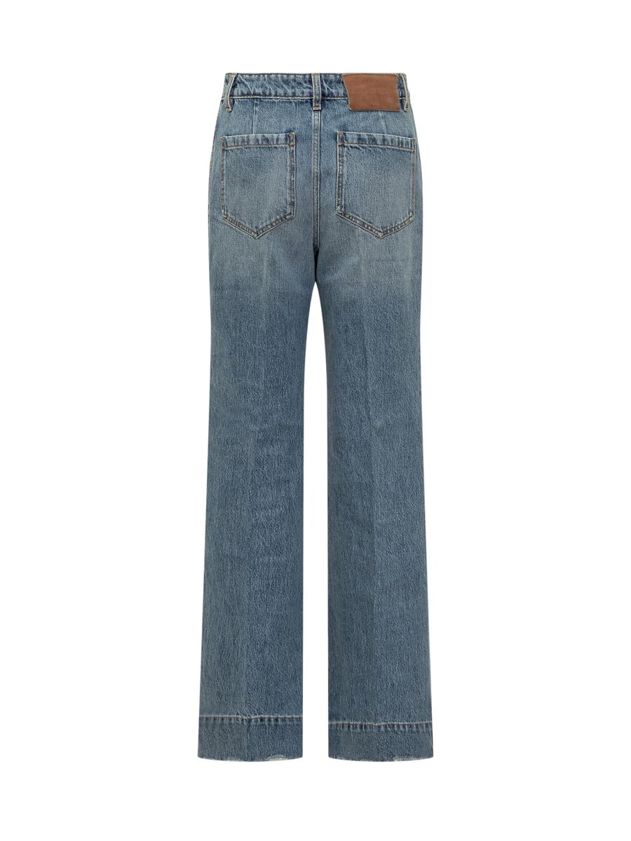 Victoria Beckham Victoria Beckham Wide Leg Jeans In Vintage Denim