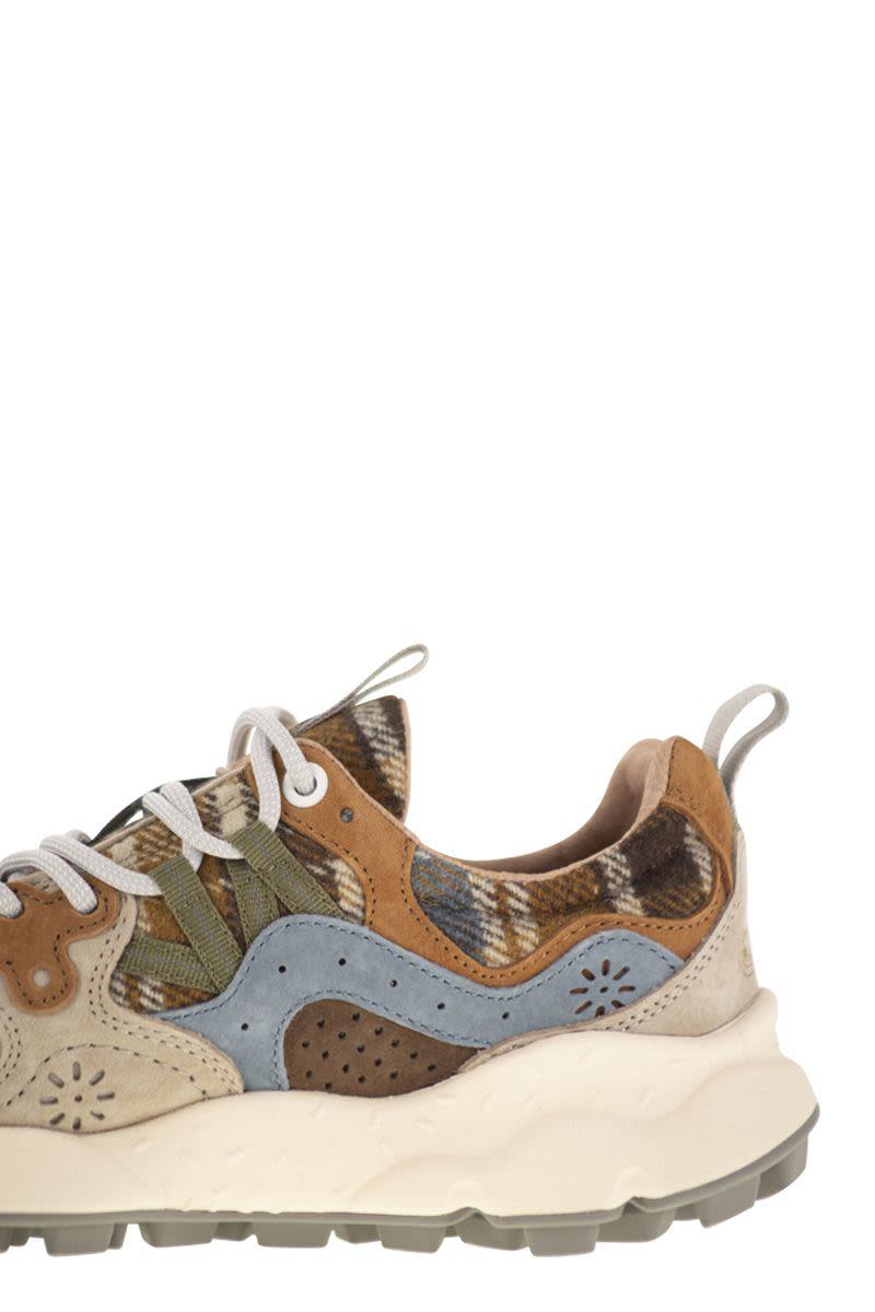 Flower Mountain Yamano 3 - Suede And Wool Sneakers