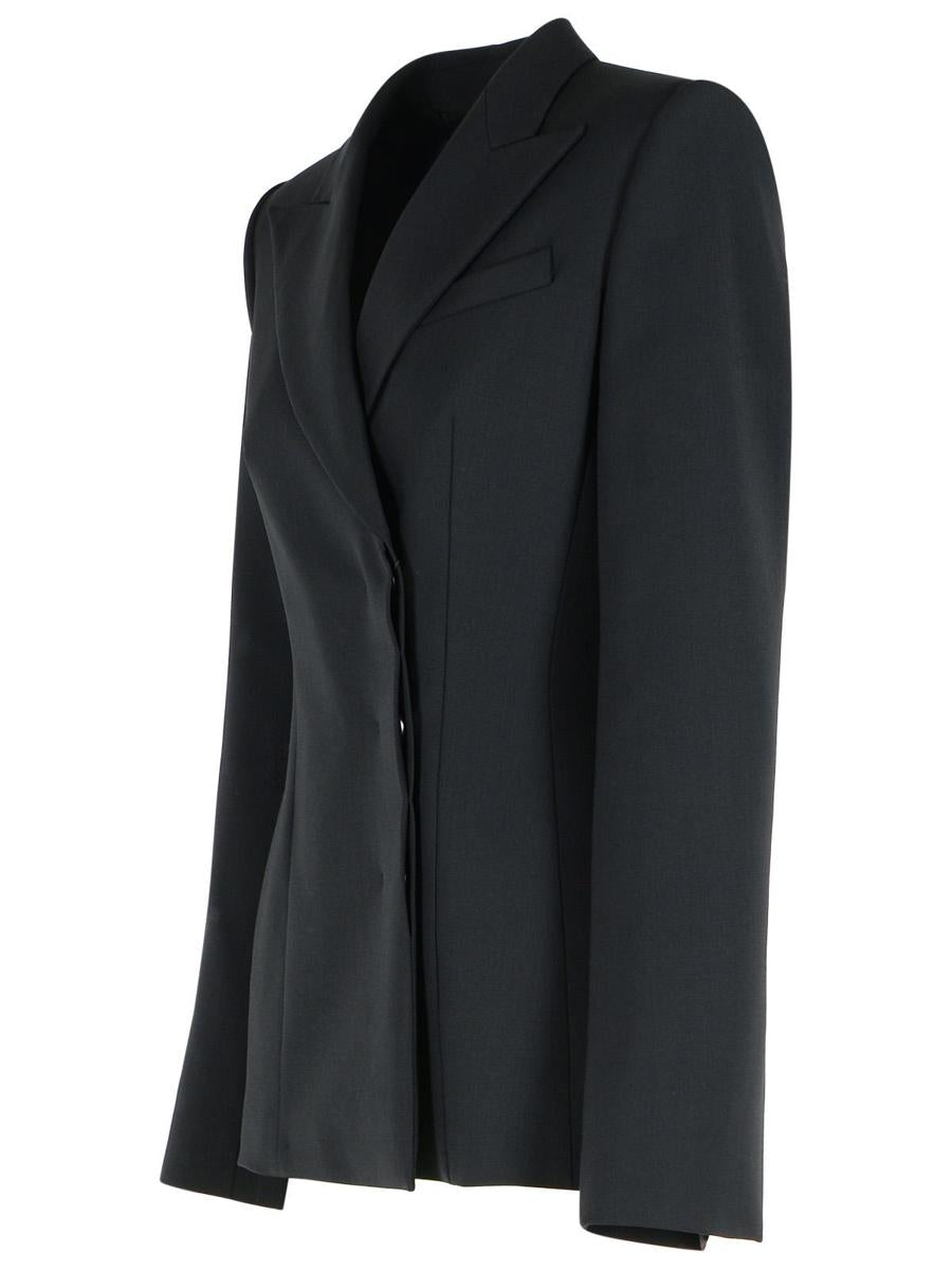 Sportmax 'Cocco' Black Virgin Wool Blazer
