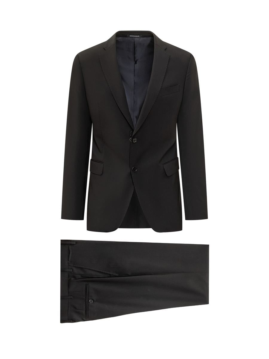 Emporio Armani Black Single-Breasted Blazer Emporio Armani