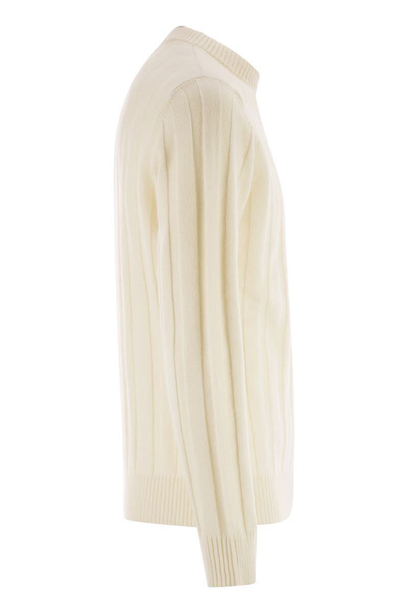 Peserico Wool And Cashmere Ribbed Jumper