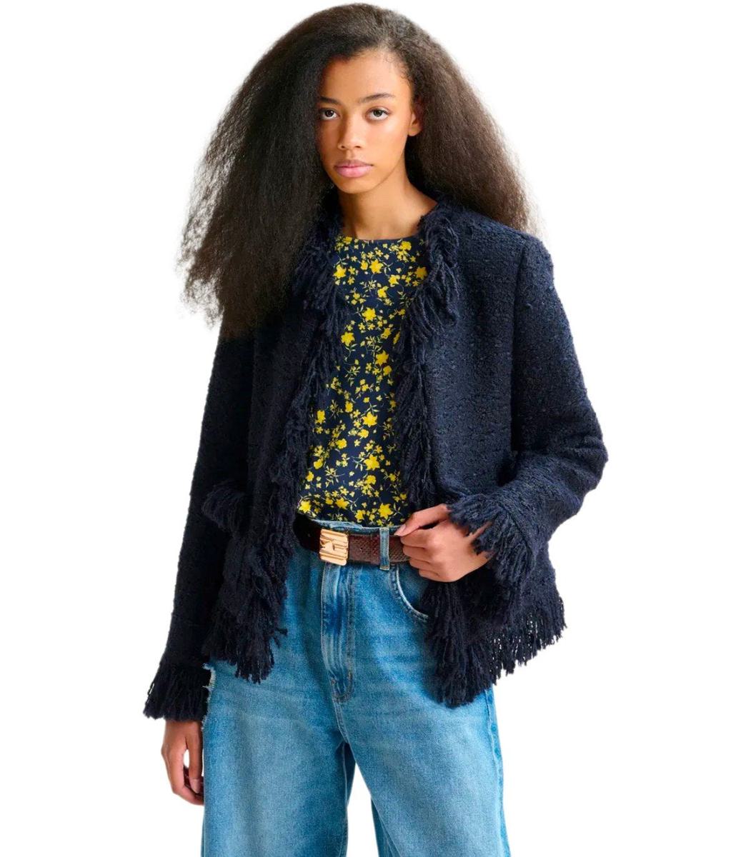 Essentiel Antwerp Iskra Navy Blue Jacket