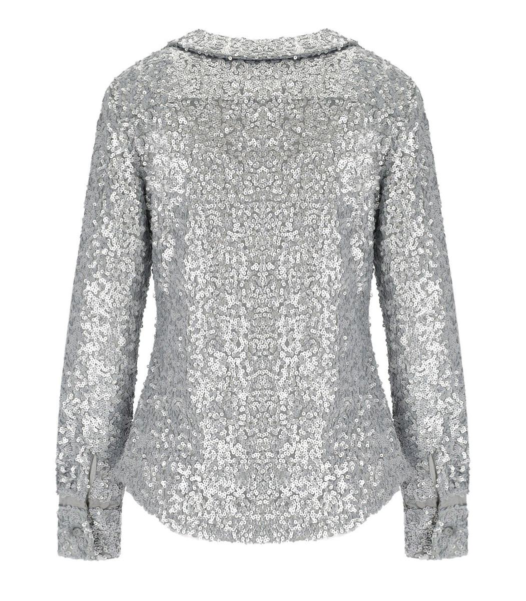 Stine Goya Grey Sequins Shirt