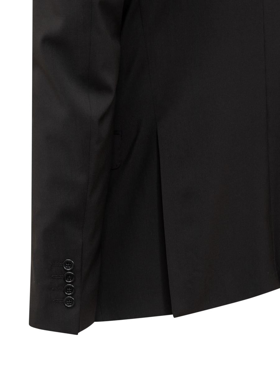 Emporio Armani Black Single-Breasted Blazer Emporio Armani