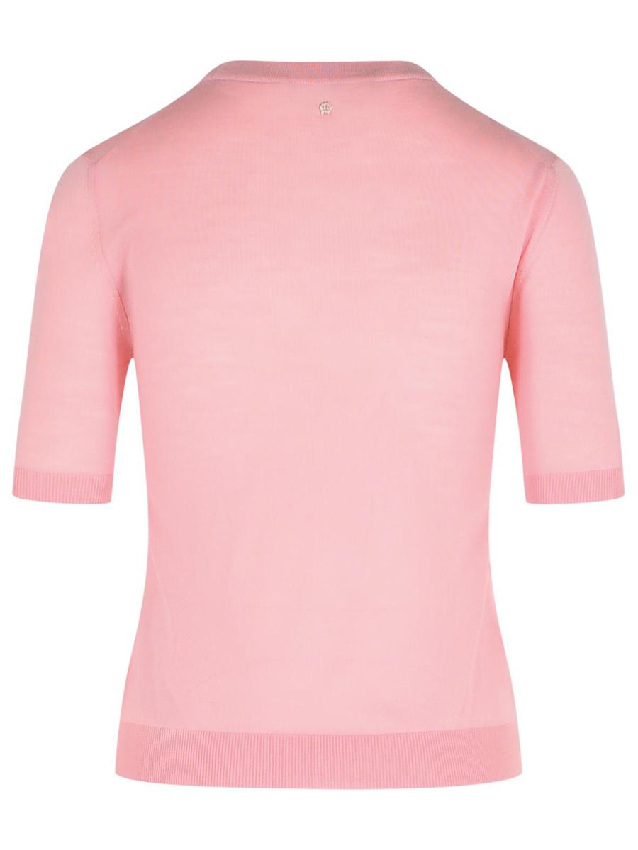 Versace Pink Virgin Wool Sweater
