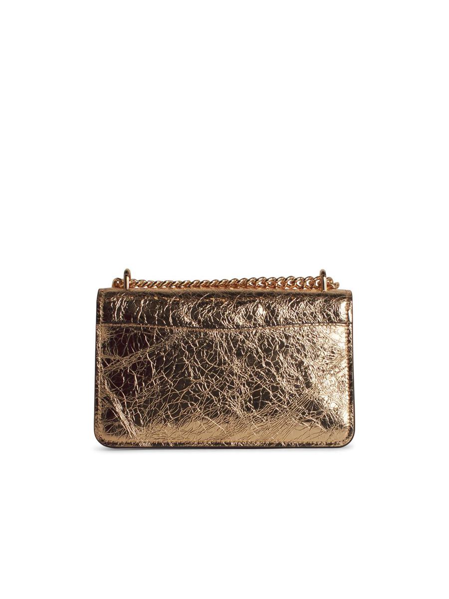 Michael Kors 'Claire' Gold Leather Crossbody Bag