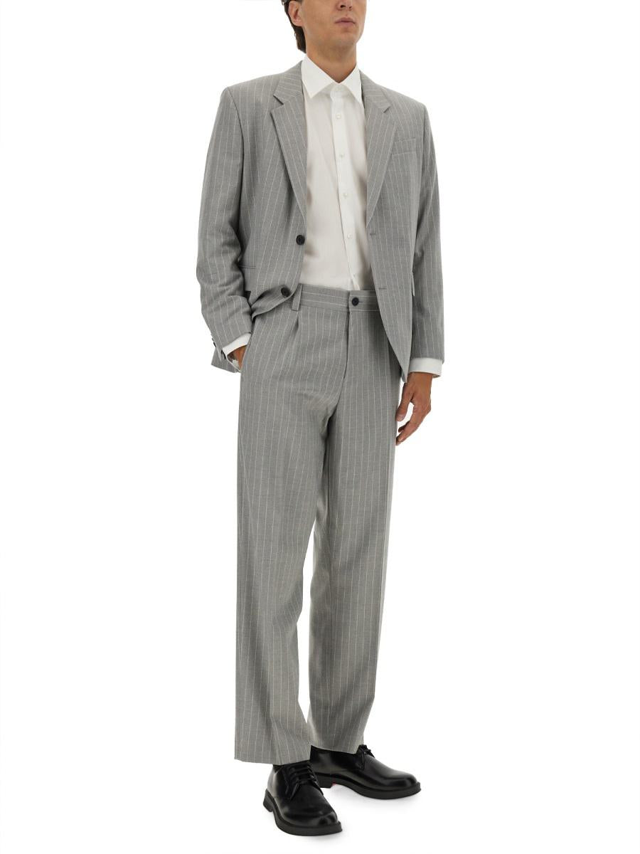 Hugo Boss Slim Fit Suit With Striped Pattern