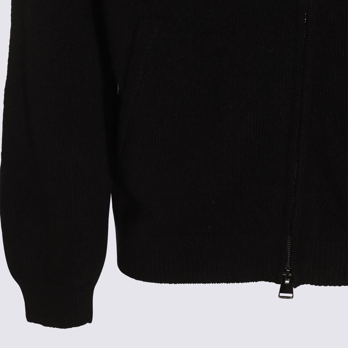 Canali Black Wool Knitwear