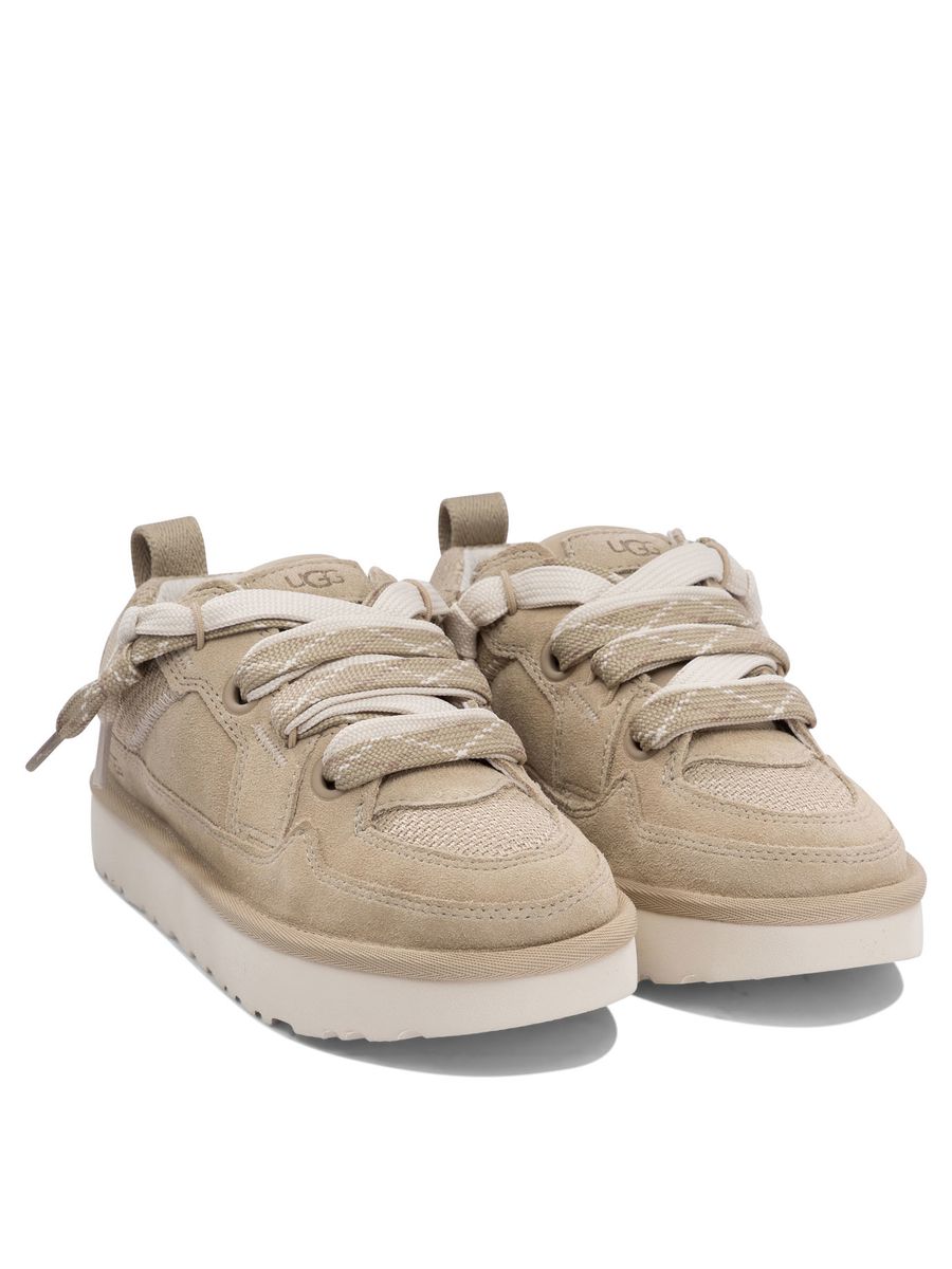 Ugg 'Lowlel' Beige Suede Sneakers