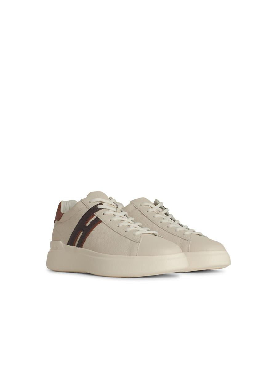 Hogan 'H583' White Leather Sneakers