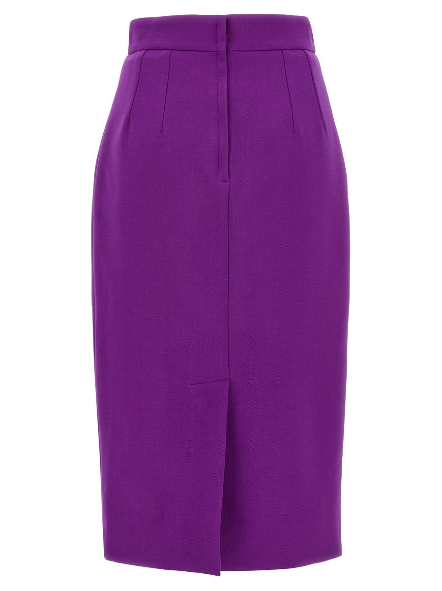 Dolce & Gabbana Metallic Logo Skirt