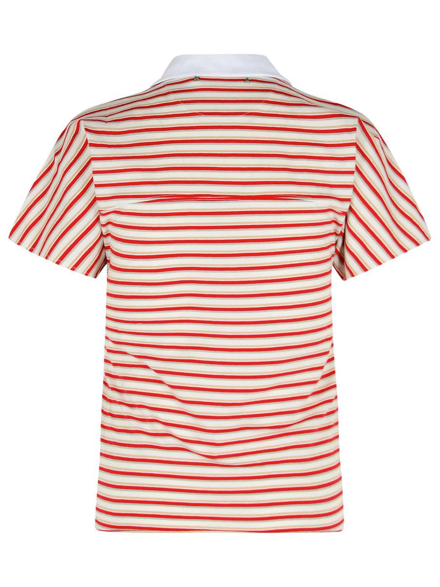Golden Goose Red Cotton Polo Shirt