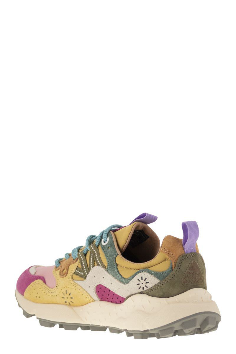 Flower Mountain Yamano 3 - Sneakers In Suede And Technical Fabric