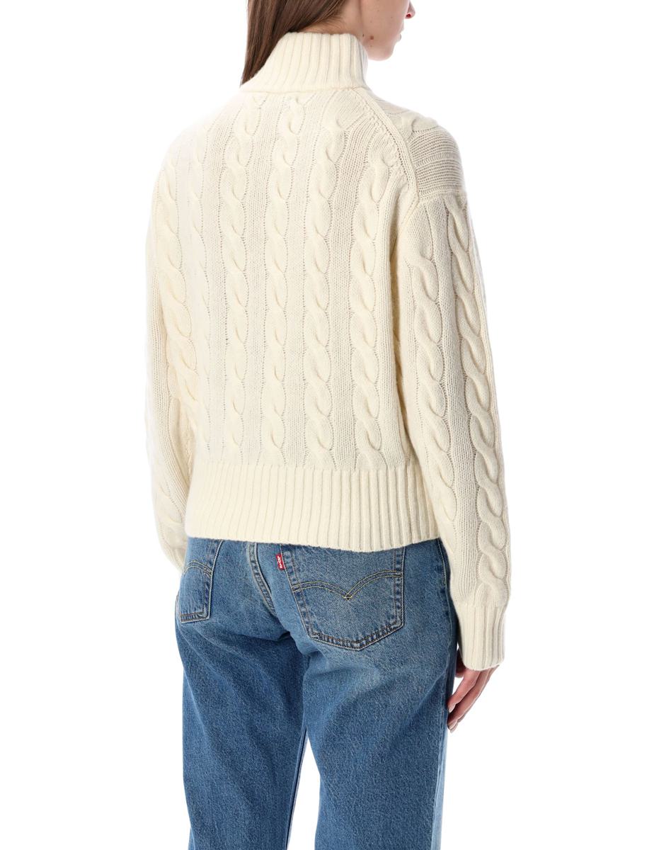 Polo Ralph Lauren Wool And Cashmere Cable-Knit Half-Zip Sweater