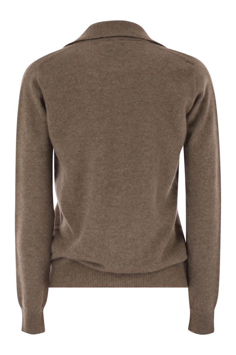 Vanisé Patty - V-Neck Jumper With Polo Collar