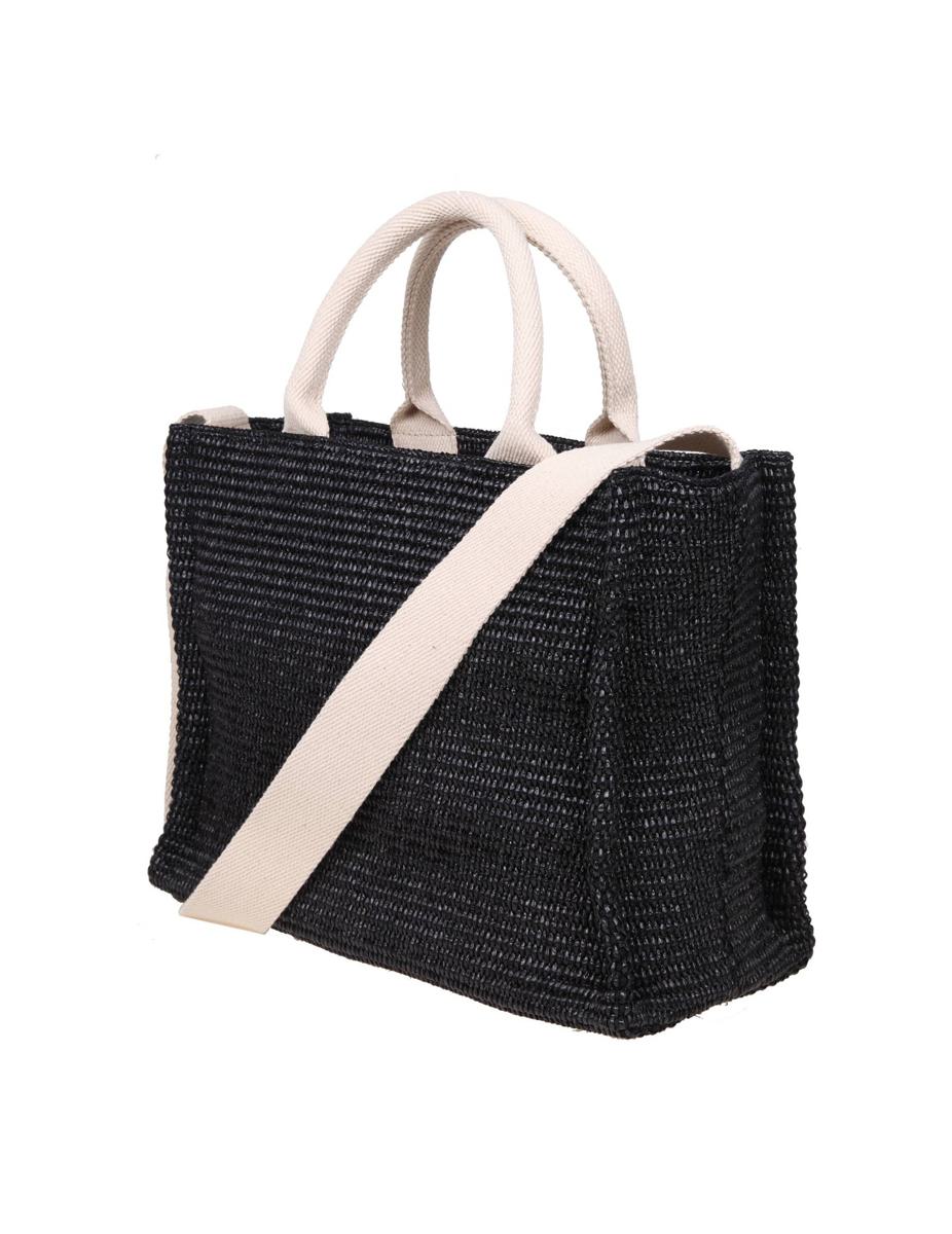 Marni Handbag In Raffia Effect Fabric