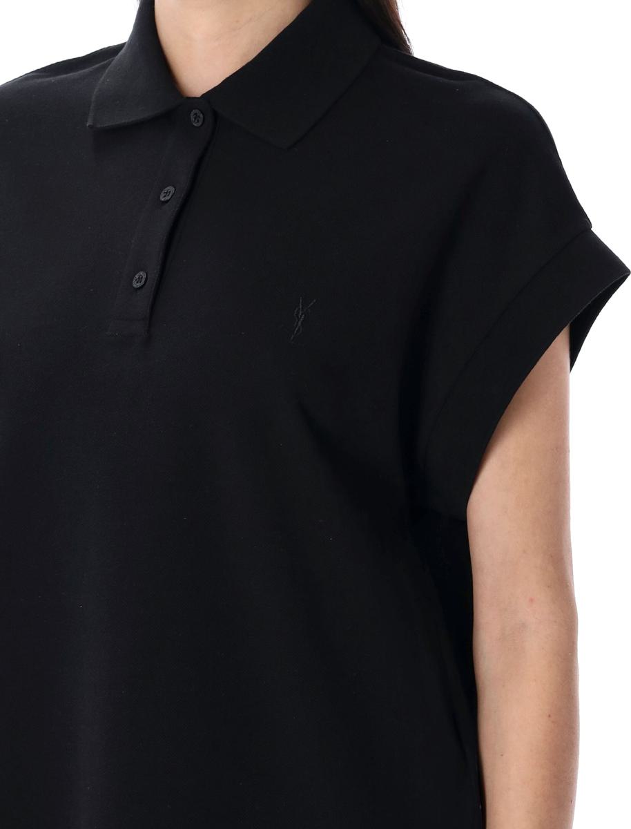 Saint Laurent Cassandre Piqué Polo Shirt