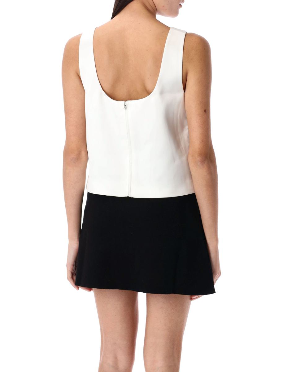 Self-Portrait Bonded Satin Vest