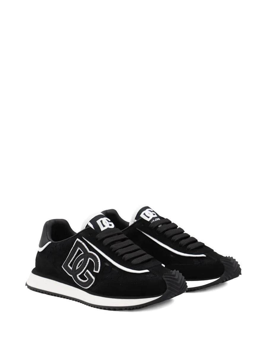 Dolce & Gabbana Dg Cushion Lace-Detailed Suede Sneakers Shoes