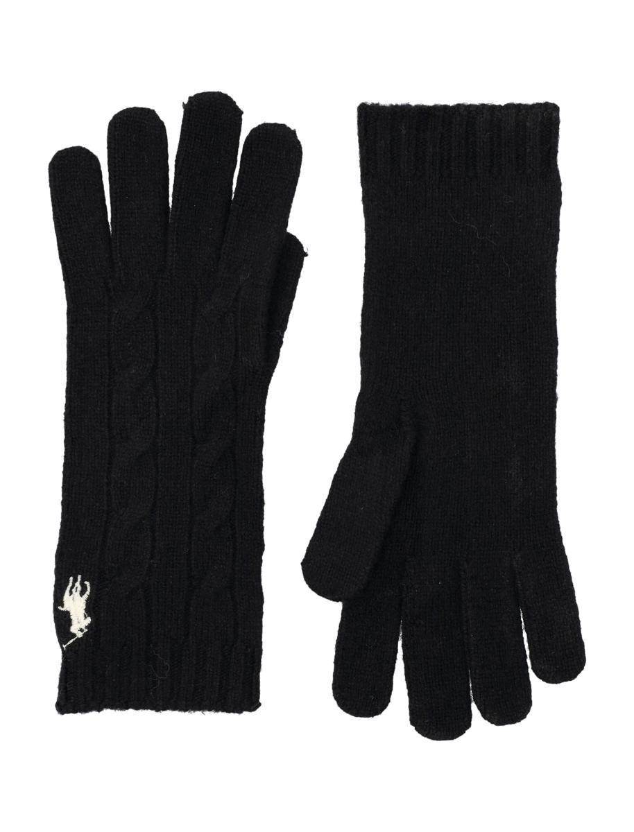 Polo Ralph Lauren Cable Wool-Cashmere Gloves