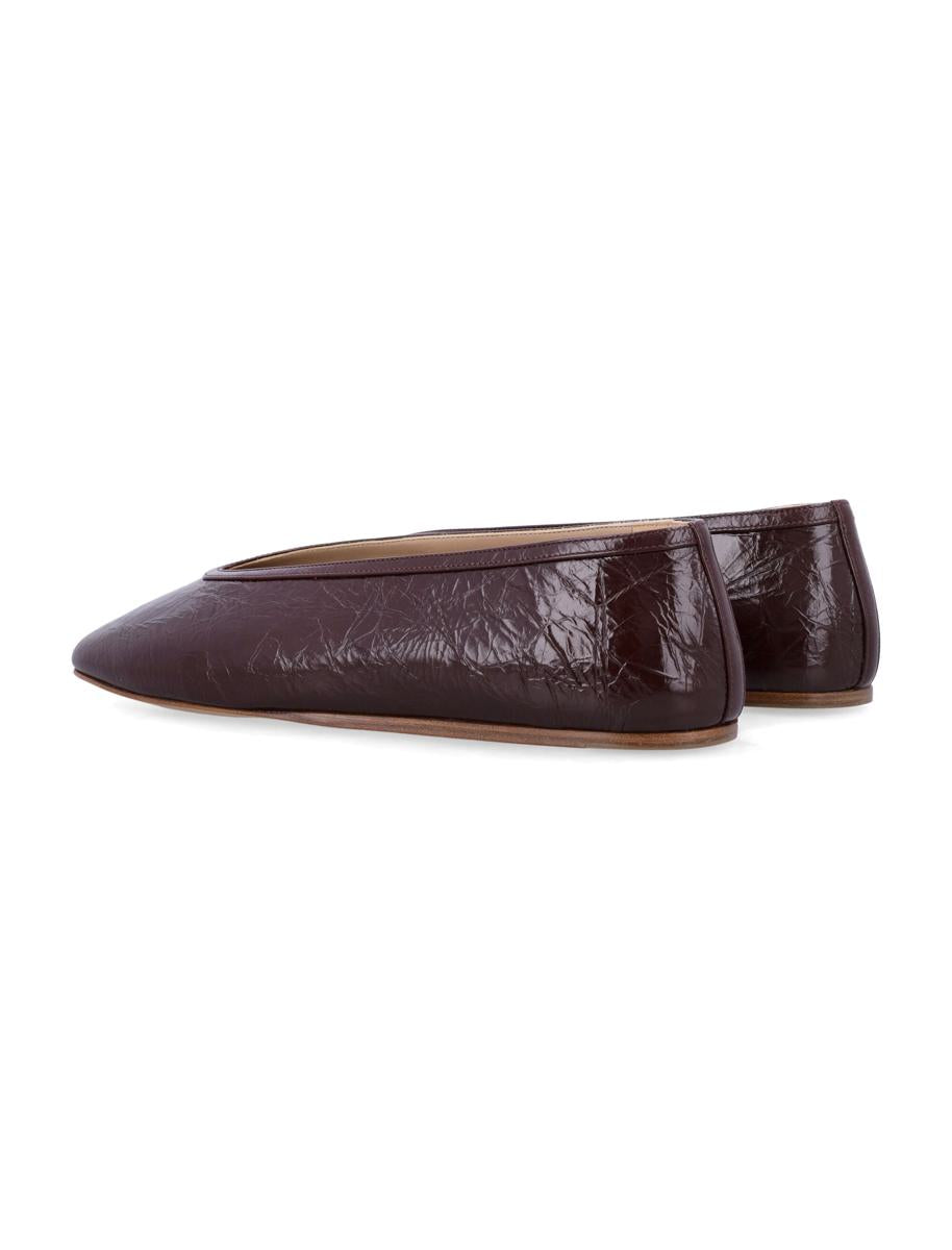 Le Monde Beryl Luna Slippers Auberigne Naplack Leather
