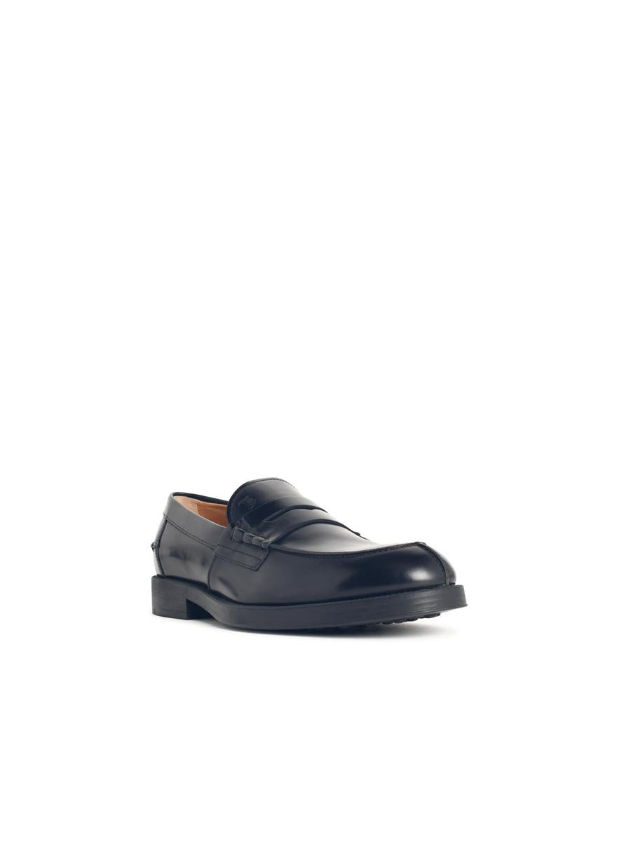 Tod'S Black Leather Loafers