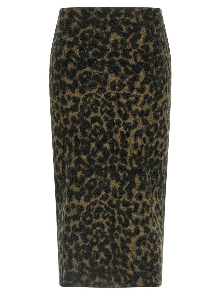 Nude Wool Skirt