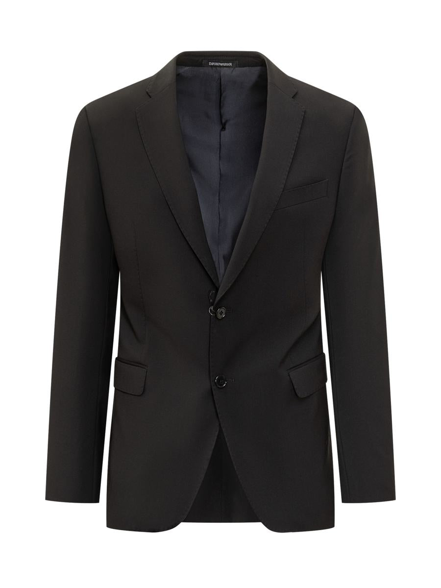 Emporio Armani Black Single-Breasted Blazer Emporio Armani