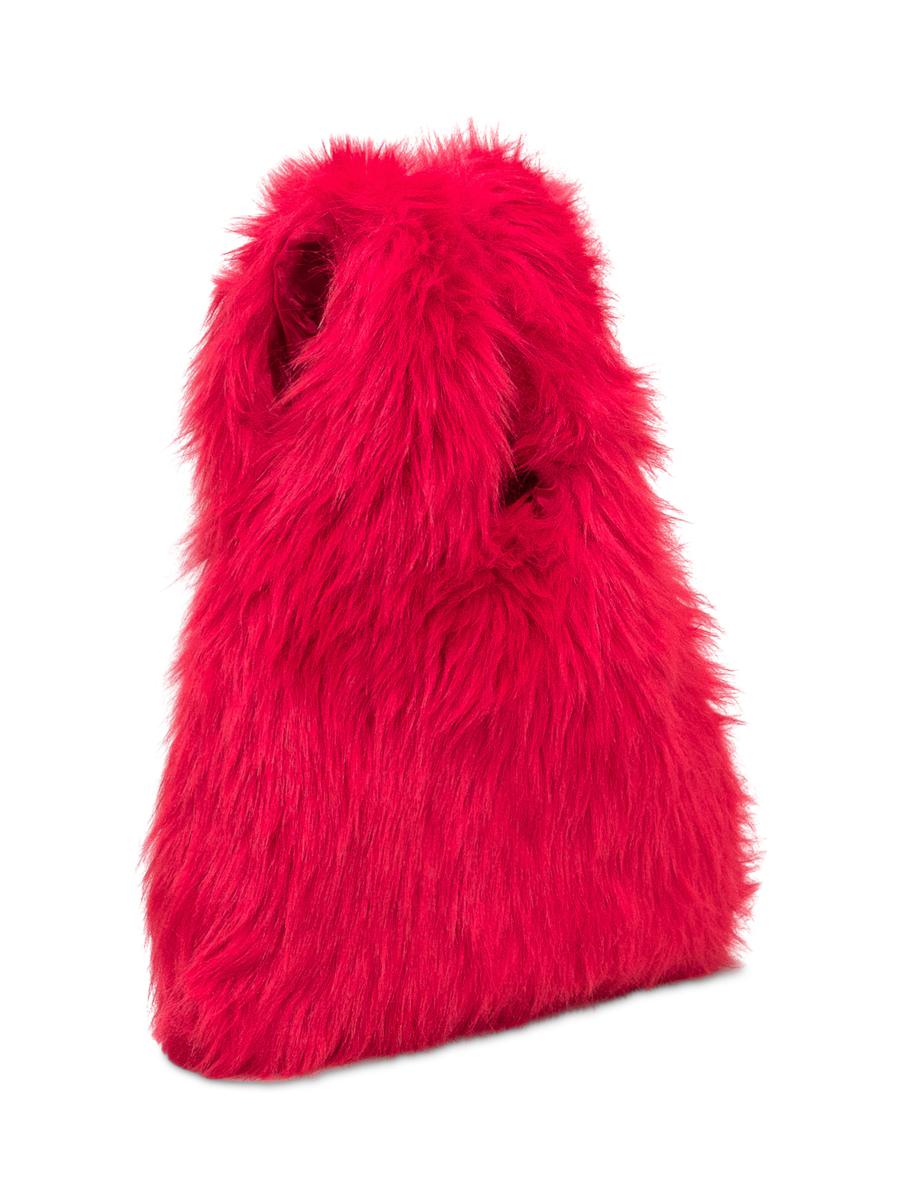 Msgm Msgm Bag In Fuchsia Faux Fur
