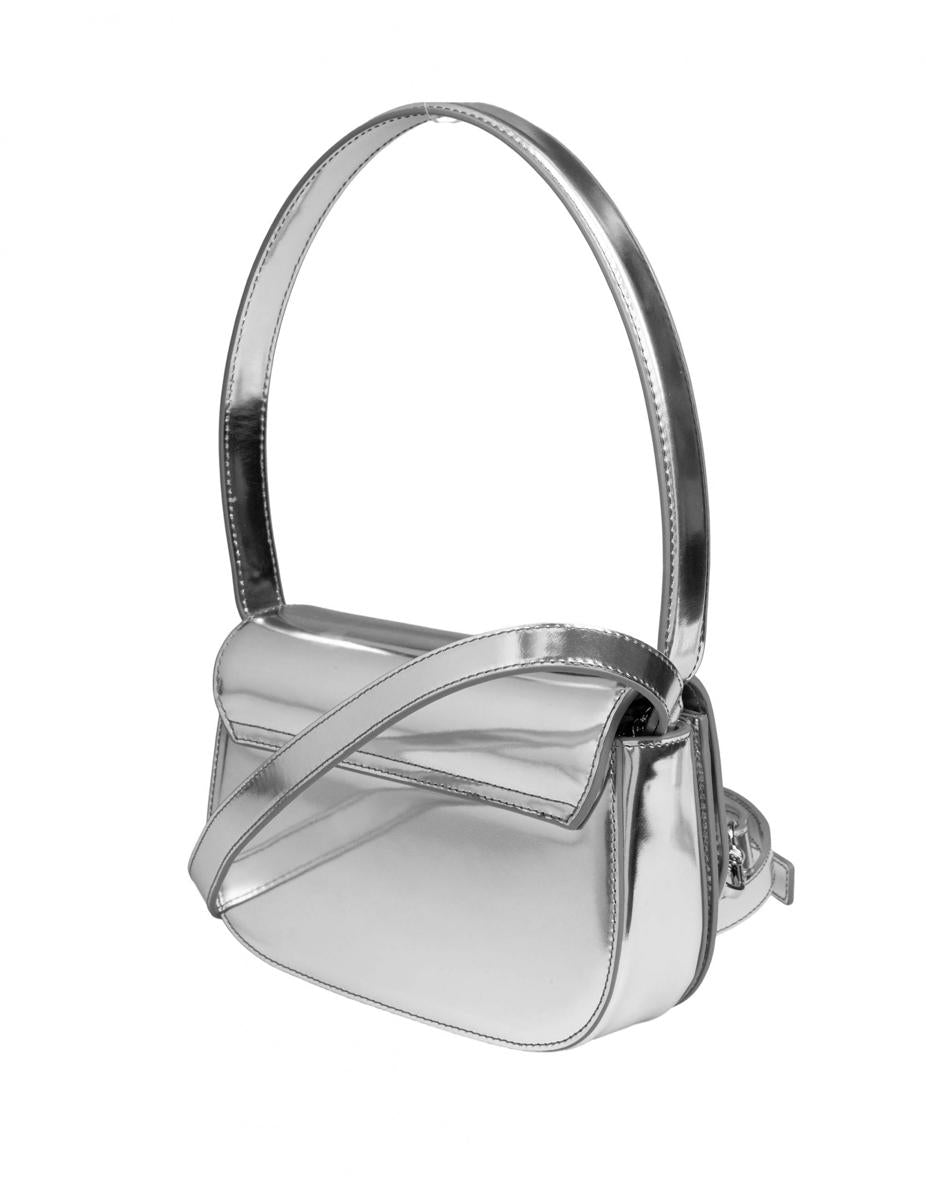 Diesel Structured Bag In Mirrored Leather
