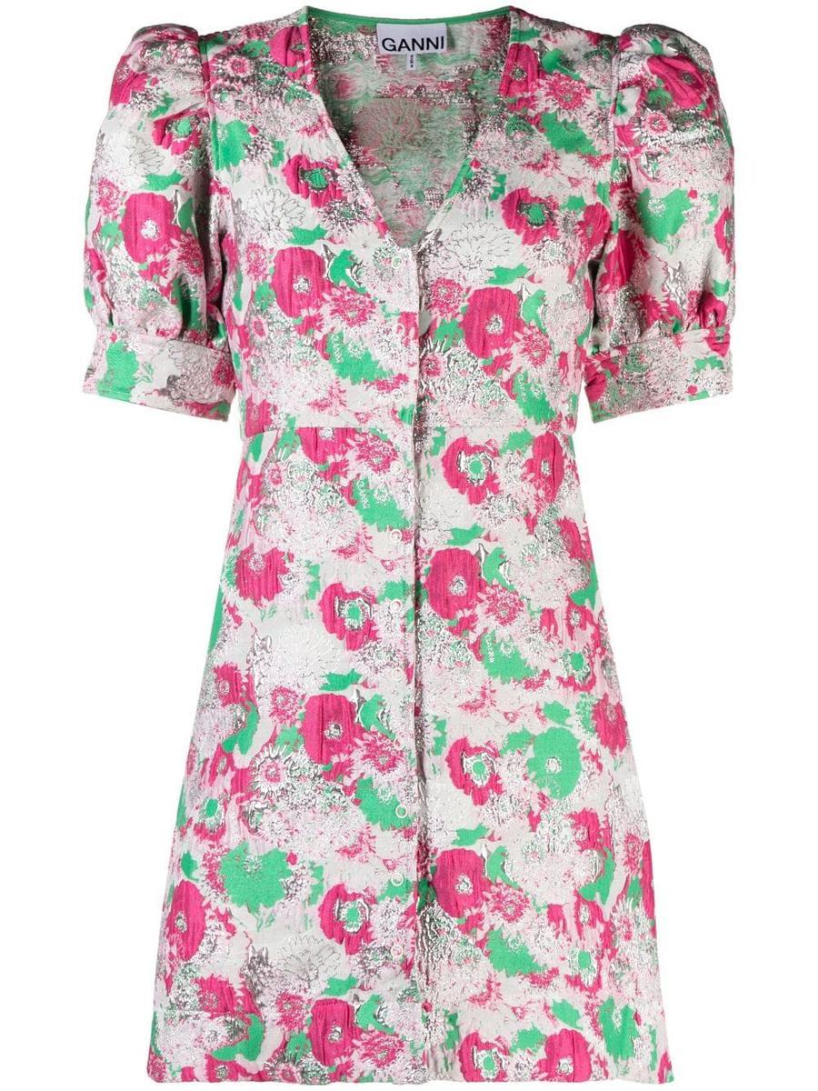 Ganni Printed Mini Dress
