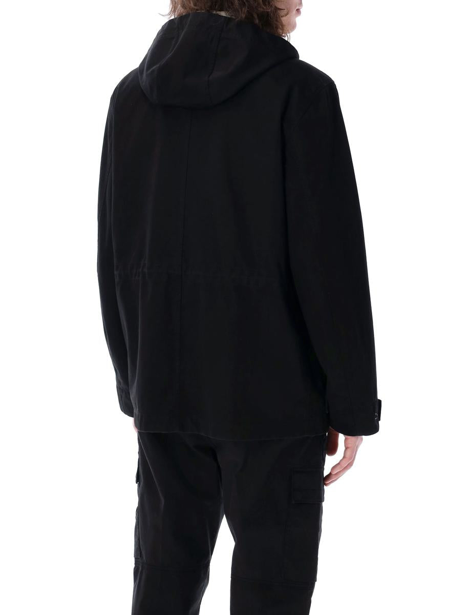 Stone Island Raso Gommato Hooded Jacket