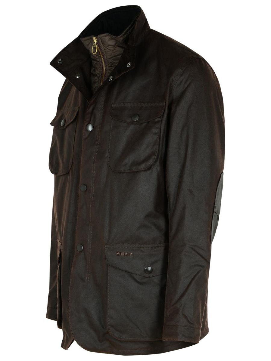 Barbour 'Ogston' Brown Waxed Cotton Jacket