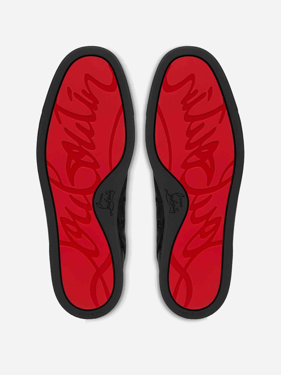 Christian Louboutin Louis Jacquard Leather Sneakers