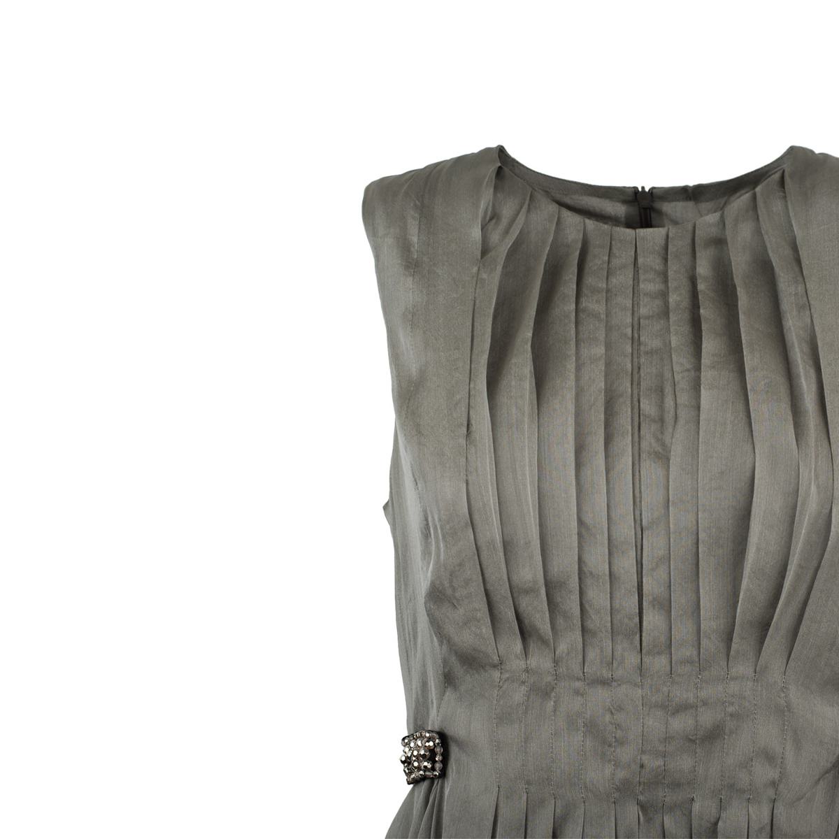 Max Mara Silk Mixed Organza Dress
