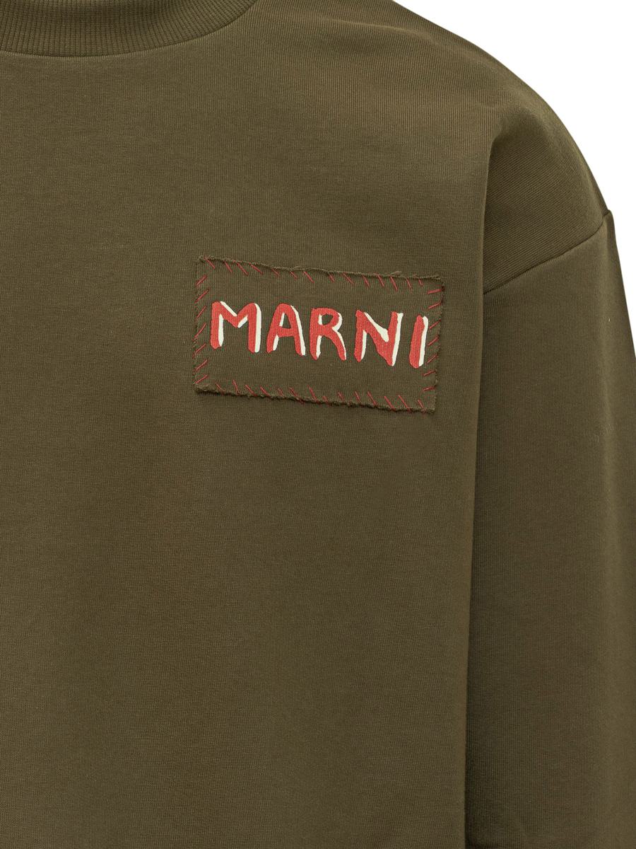 Marni Sweatshirt With Embroidered Logo Patch Marni