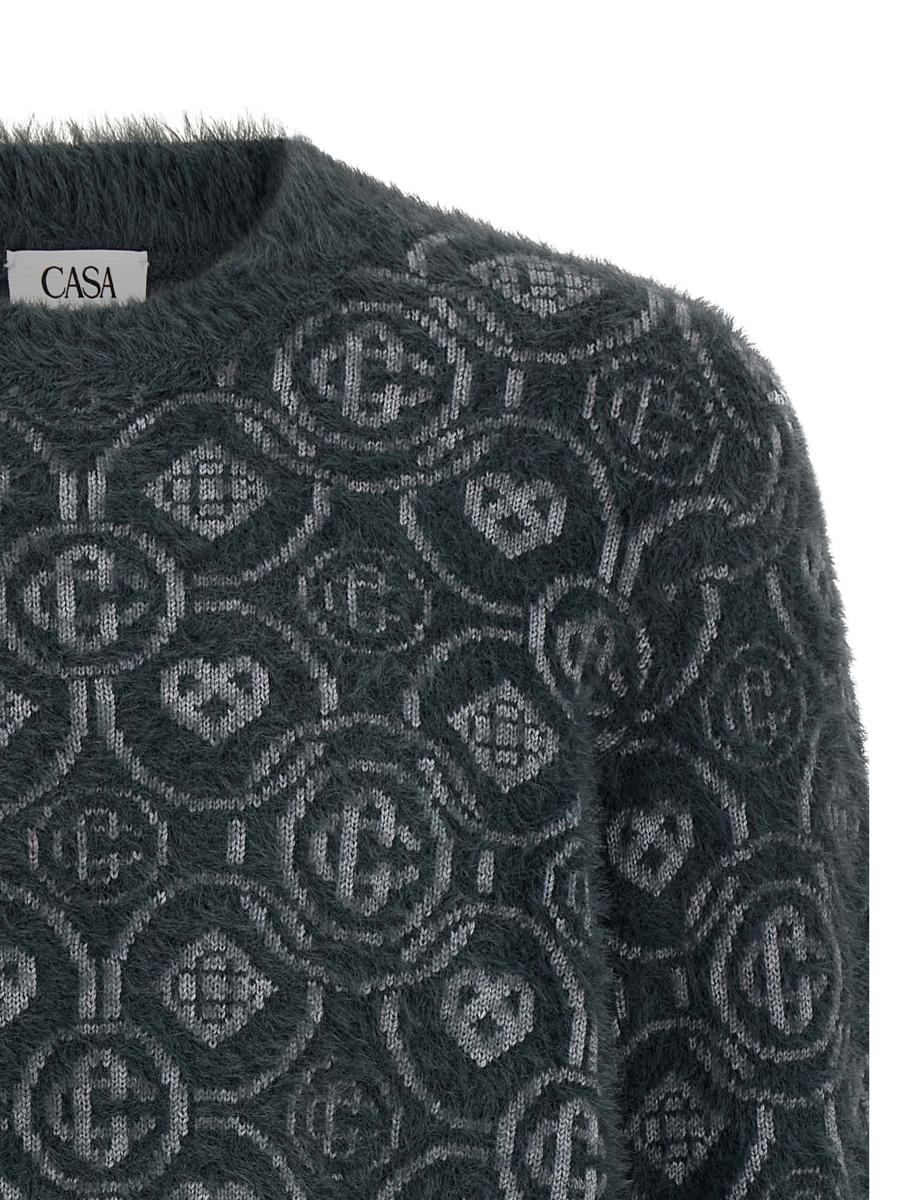 Casablanca 'Fluffy Monogram' Sweater