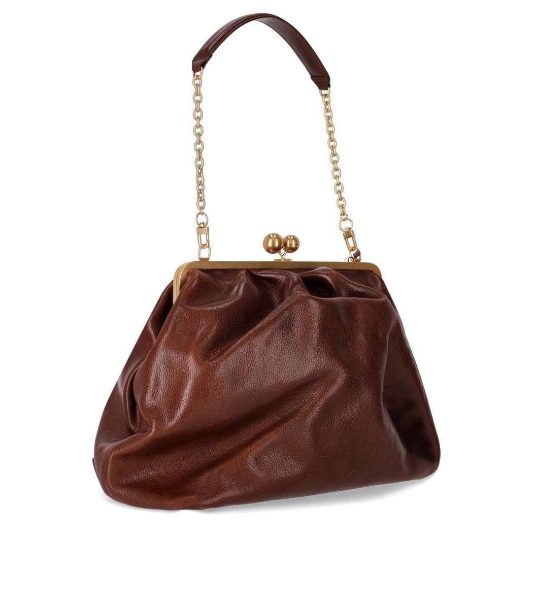 Weekend Max Mara Pasticcino Mirte Large Light Brown Clutch