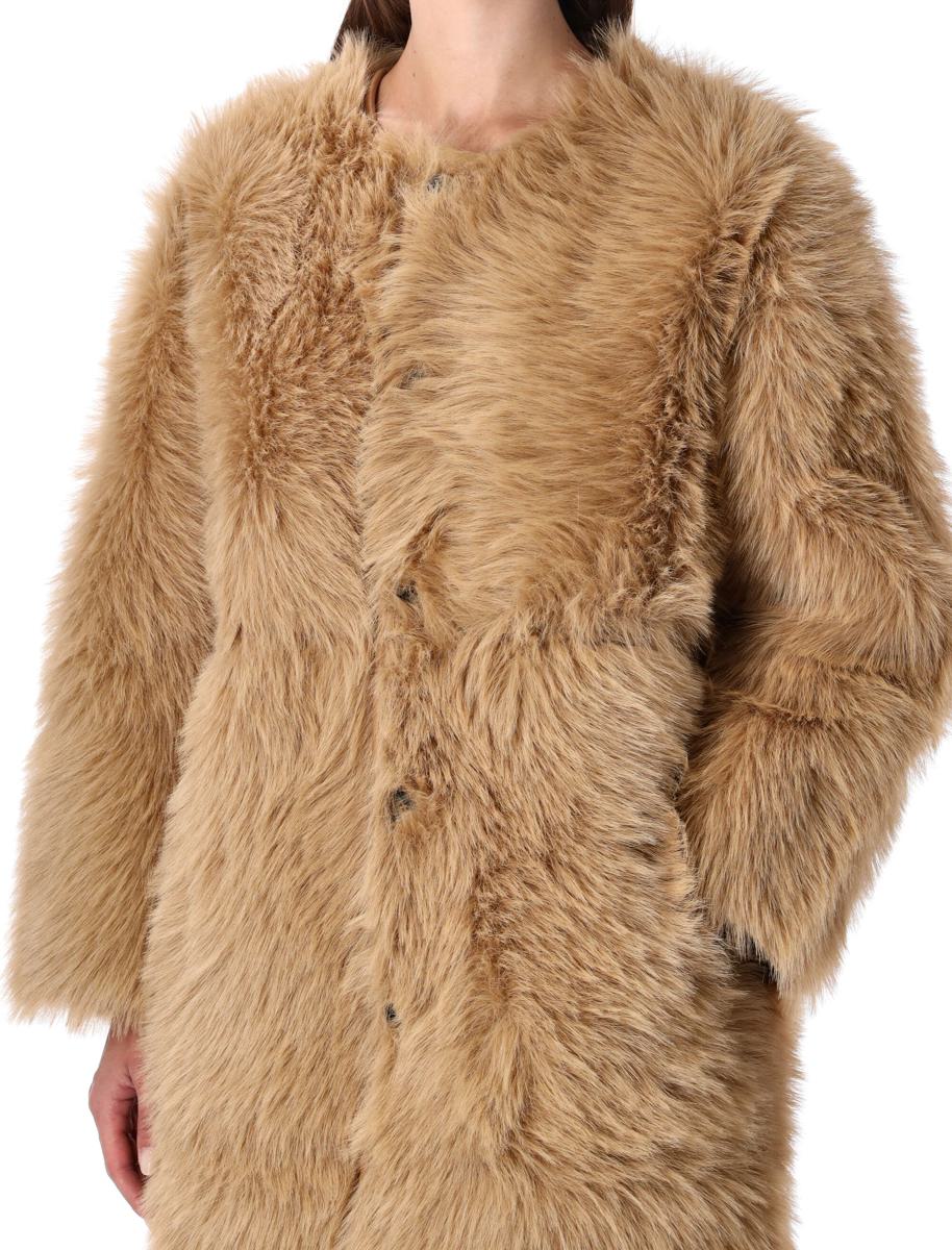 Urbancode Faux Fur Coat With Suede Interior