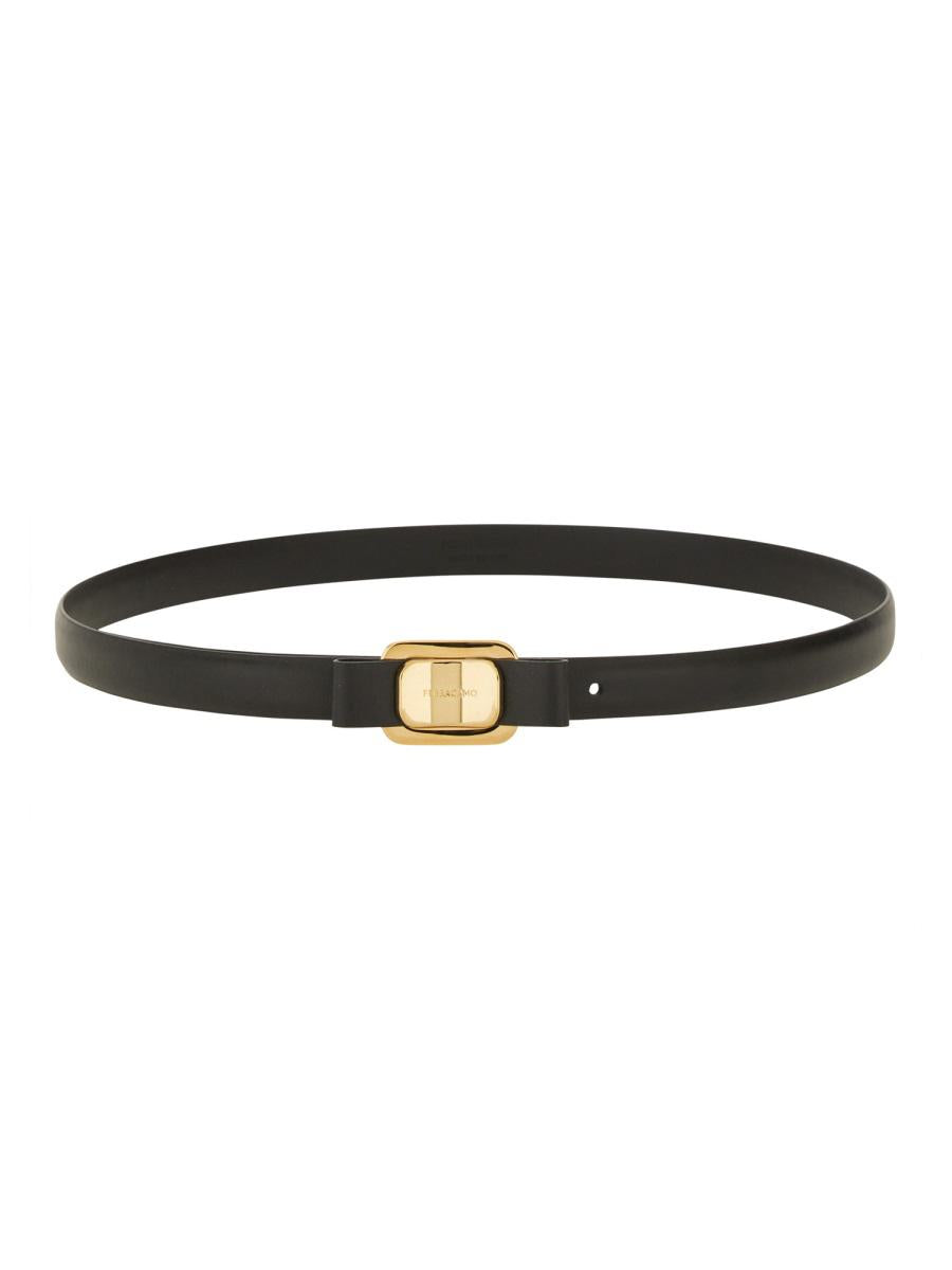 Salvatore Ferragamo Fixed Belt "New Vara Plate"