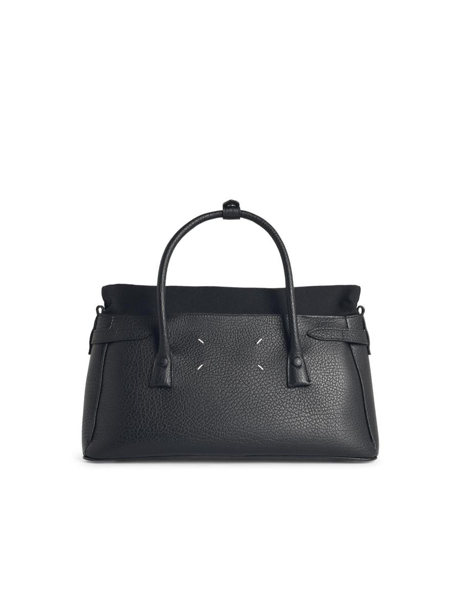 Maison Margiela '5Ac East West' Black Leather Handbag