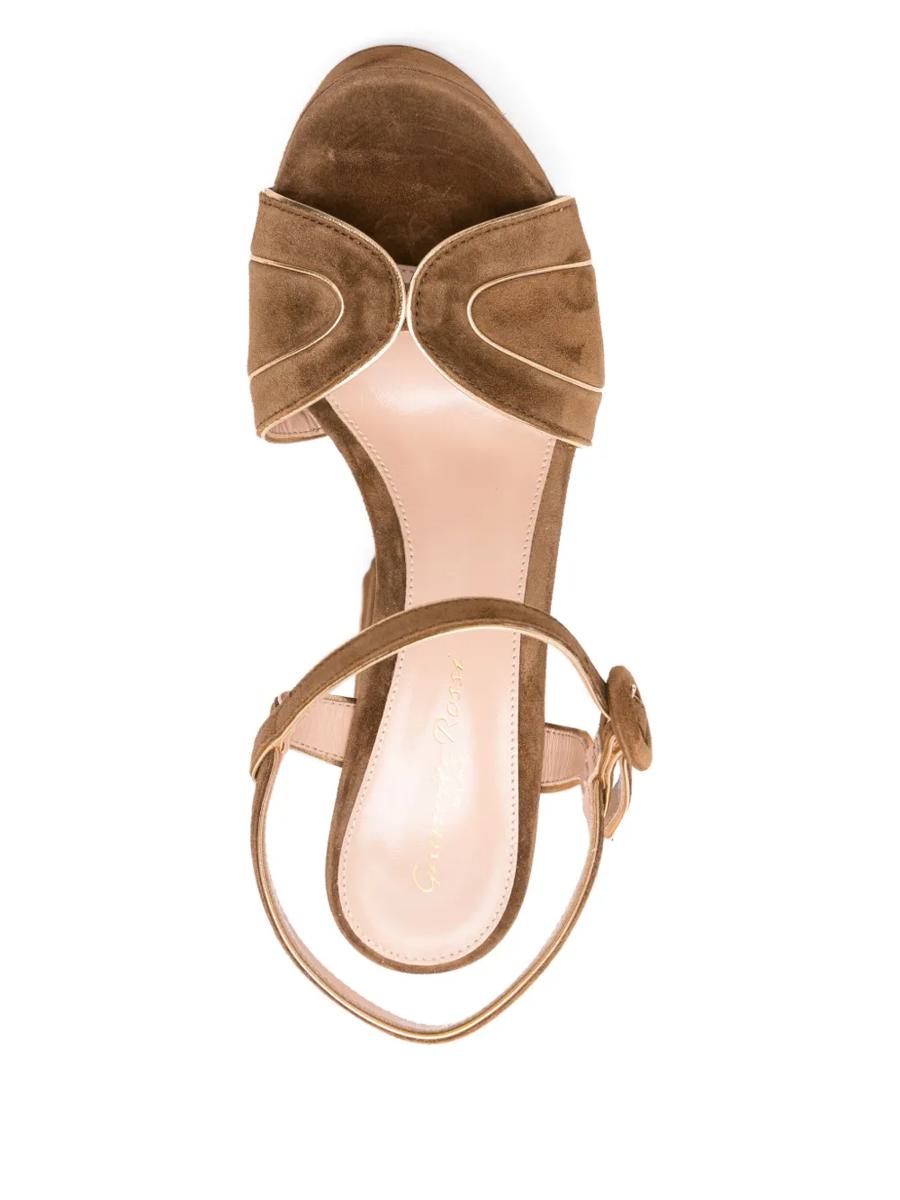 Gianvito Rossi Suede Heeled Sandals With A 125 Mm Platform