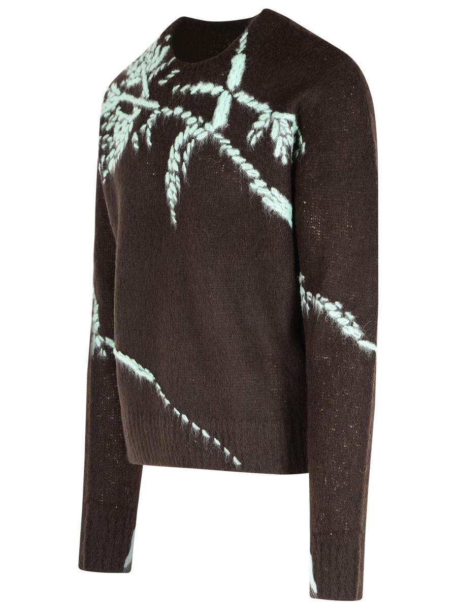 Dries Van Noten Brown Wool Blend Sweater