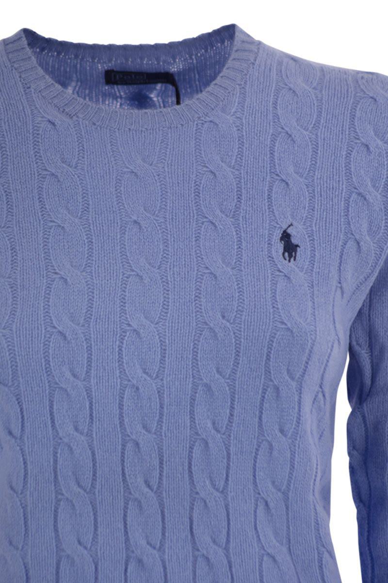 Polo Ralph Lauren Plaited Wool And Cashmere Crew-Neck