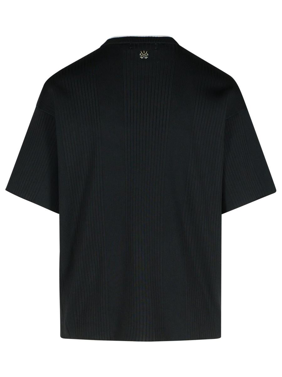 Amiri 'Jazz' Black Viscose Blend T-Shirt